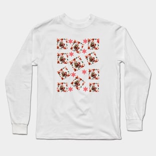 Smiling Santa Claus Merry Christmas Long Sleeve T-Shirt